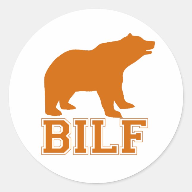 STICKER ROND ORANGE BILF (Devant)