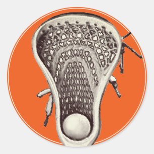 Sticker rond Orange Classic Lacrosse