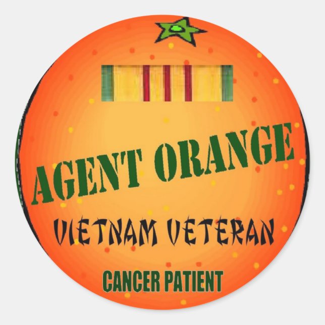 STICKER ROND ORANGE DE L'AGENT (Devant)