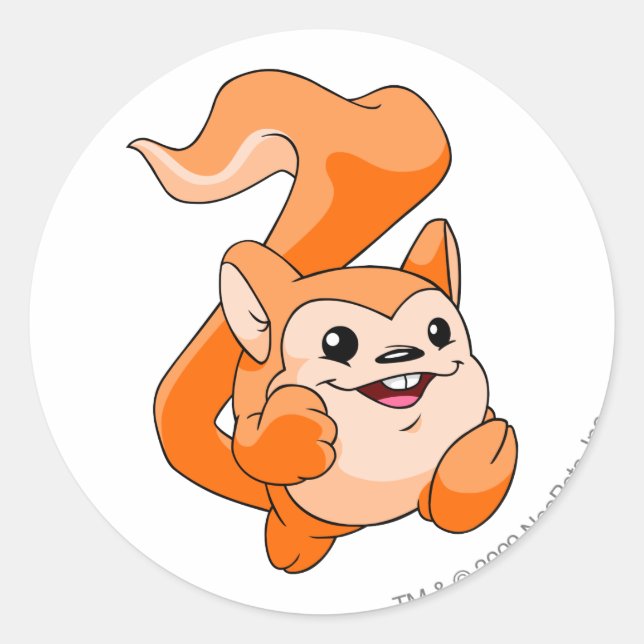 Sticker Rond Orange de Meerca (Devant)