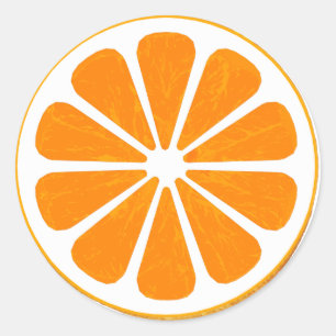 Sticker Rond orange. hybride.