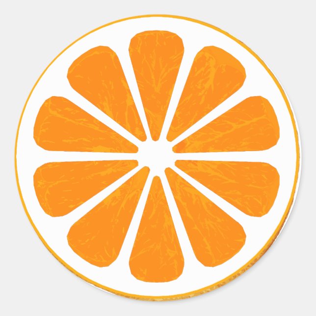 Sticker Rond orange. hybride. (Devant)