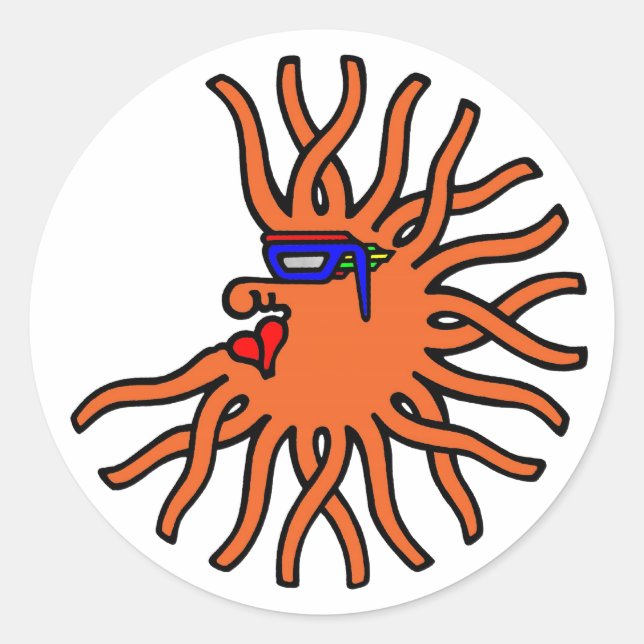 Sticker Rond Orange Migrozalt (Devant)