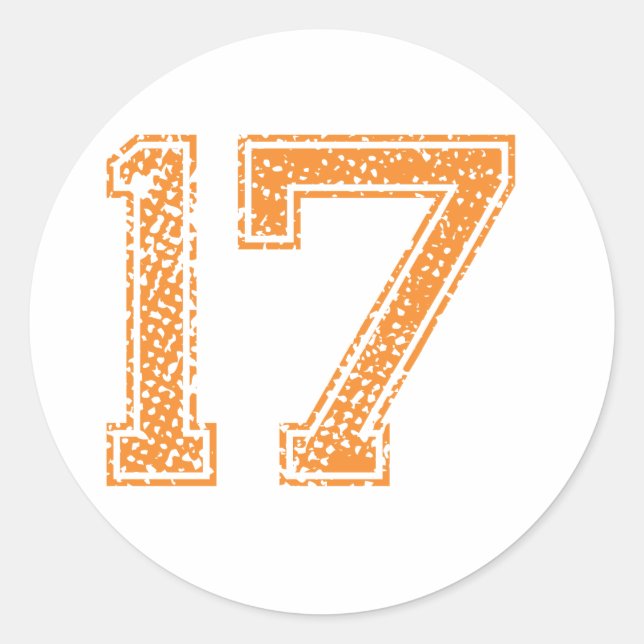Sticker Rond Orange Sports Jerzee Numéro 17.png (Devant)
