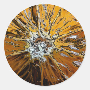 STICKER ROND ORANGES