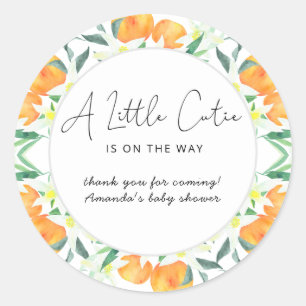 Sticker Rond Oranges merci