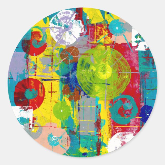 Sticker Rond Orbital atomique (Devant)