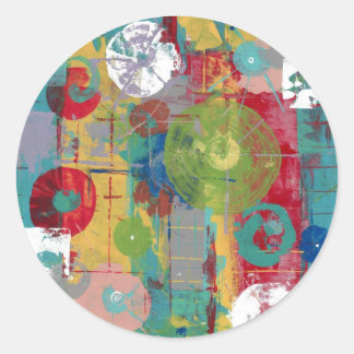 Sticker Rond Orbital atomique