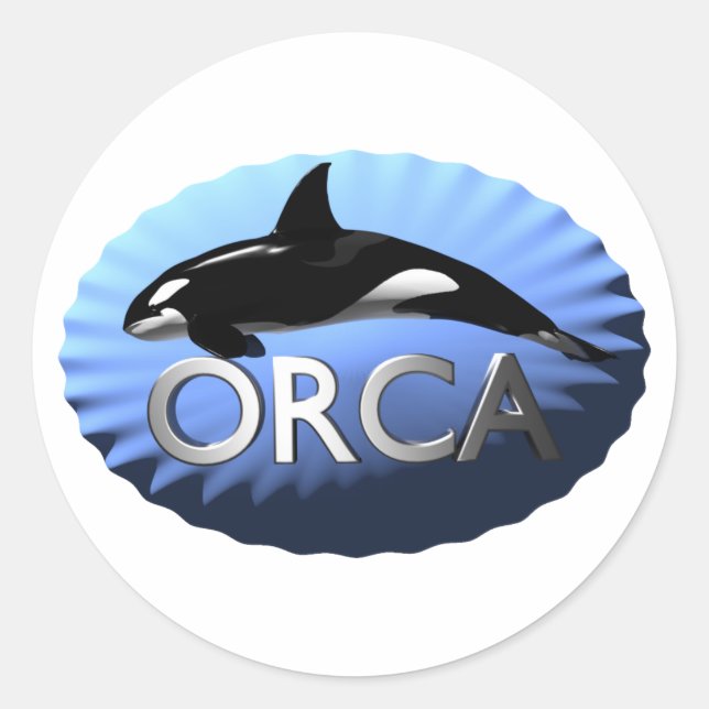 Sticker Rond Orca (Devant)