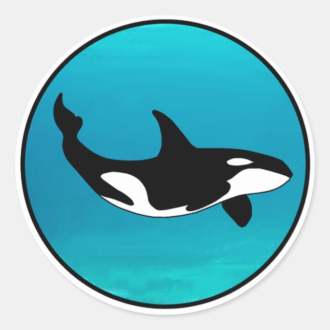 Sticker Rond Orca (Devant)