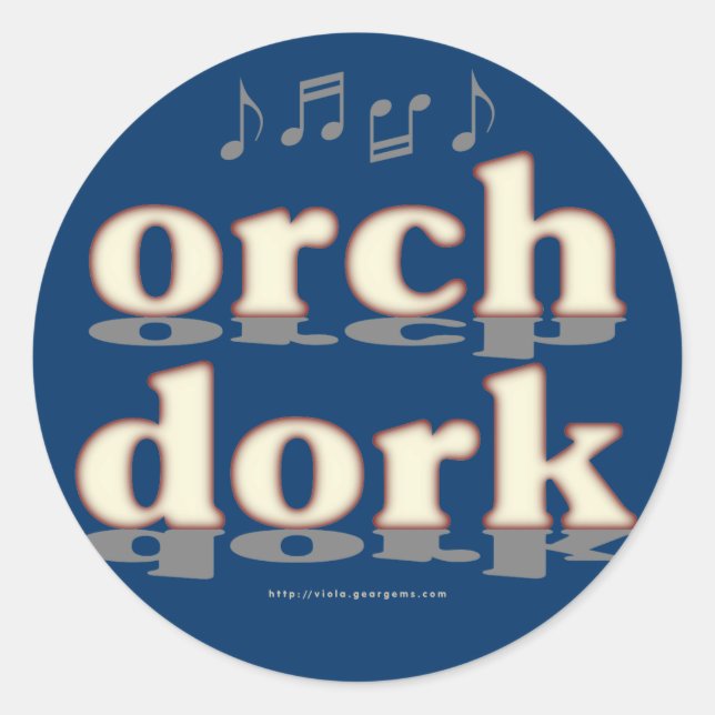 Sticker Rond Orch Dork (Devant)