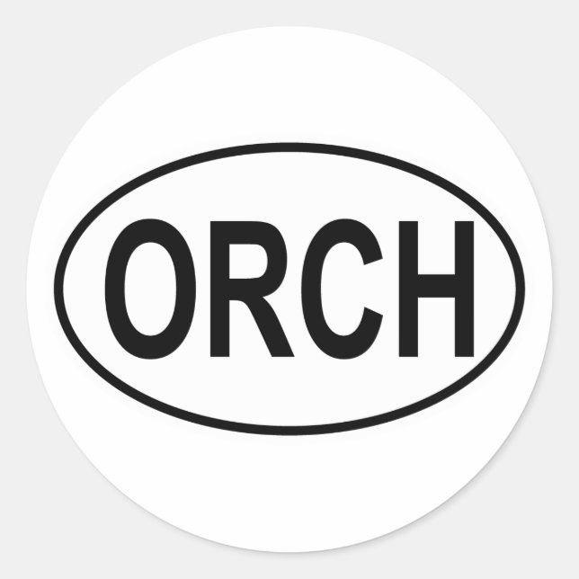 Sticker Rond Orchestre Oval (Devant)