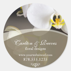 Sticker Rond Orchidées en fleurs 2