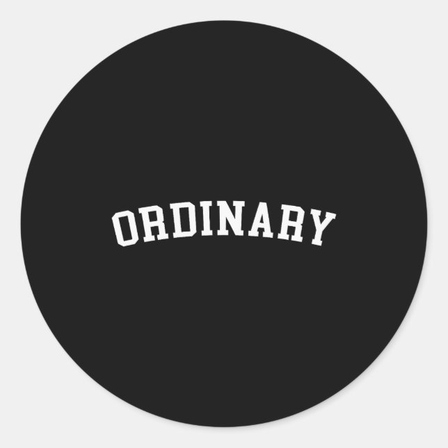 Sticker Rond Ordinaire  (Devant)