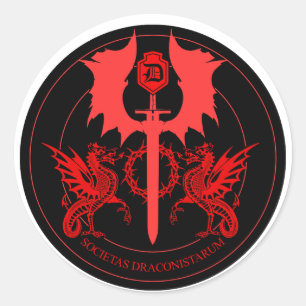 STICKER ROND ORDO DRAGON