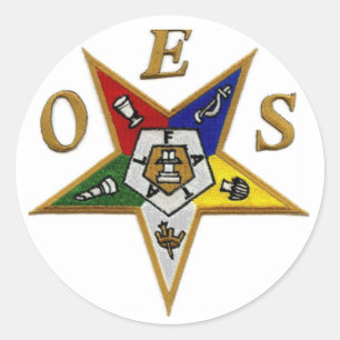 STICKER ROND ORDRE DE L'EASTERN STAR