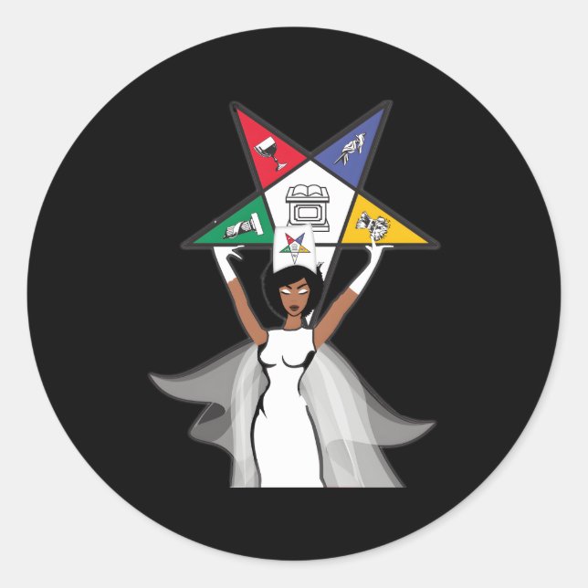 Sticker Rond Ordre De L'Étoile Orientale Oes Diva Fatal Sistar  (Devant)