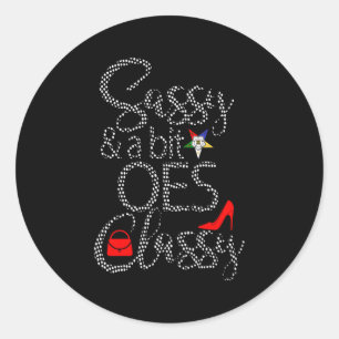 Sticker Rond Ordre De L'Etoile Orientale Style Oes Classy Sassy