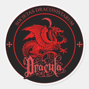 STICKER ROND ORDRE DU LOGO DU DRAGON