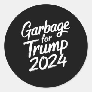 Sticker Rond Ordures Pour Trump 2024 Nous Ne Sommes Pas Des Ord