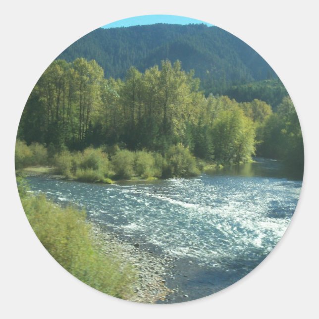 Sticker Rond Oregon (Devant)
