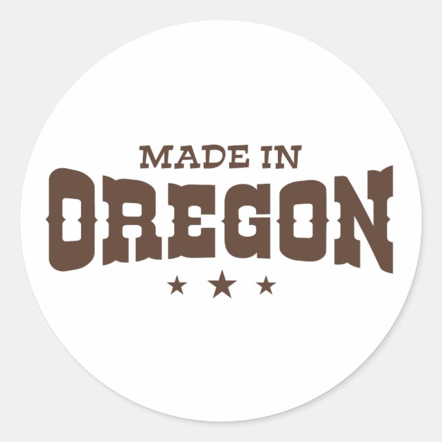 Sticker Rond Oregon (Devant)