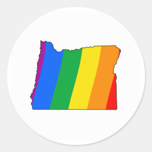 STICKER ROND OREGON PRIDE