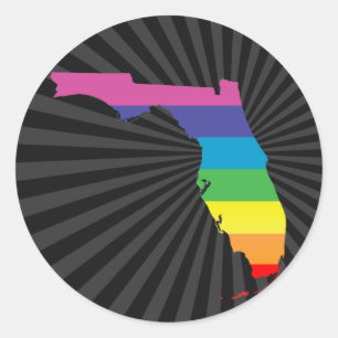 Sticker Rond orgueil pour la floride.