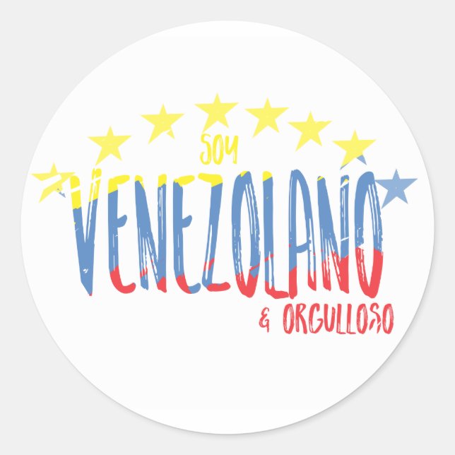 Sticker Rond Orgullo Venezolano (Devant)