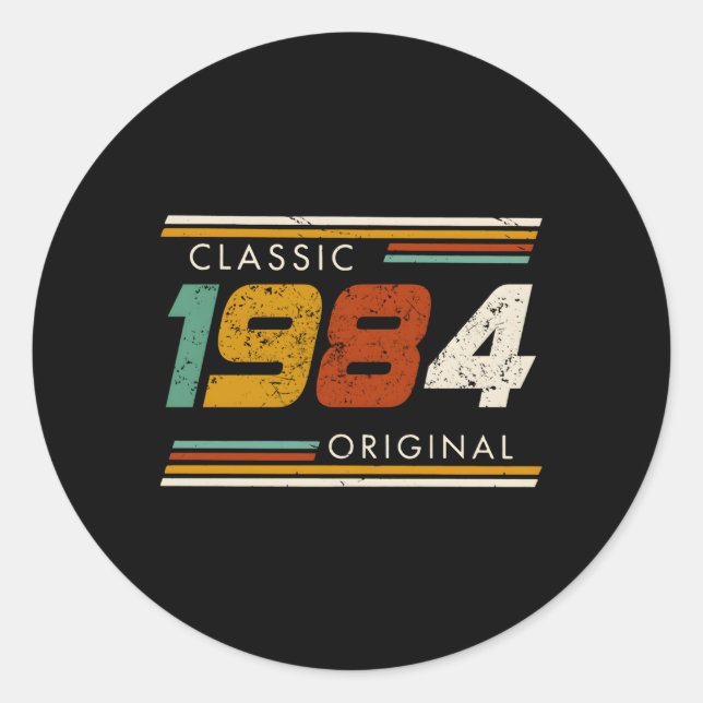 Sticker Rond Original en 1984 (Devant)
