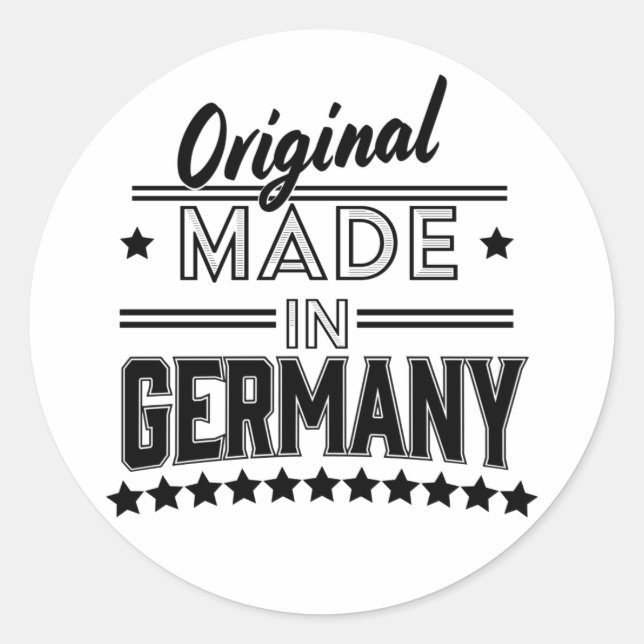 Sticker Rond Original fabriqué en Allemagne (Devant)