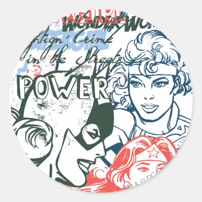 Sticker Rond Originaux DC - Espacé (Devant)