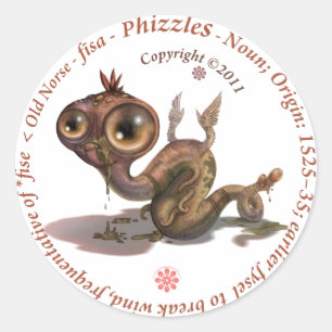 Sticker Rond Origine de Phizzles