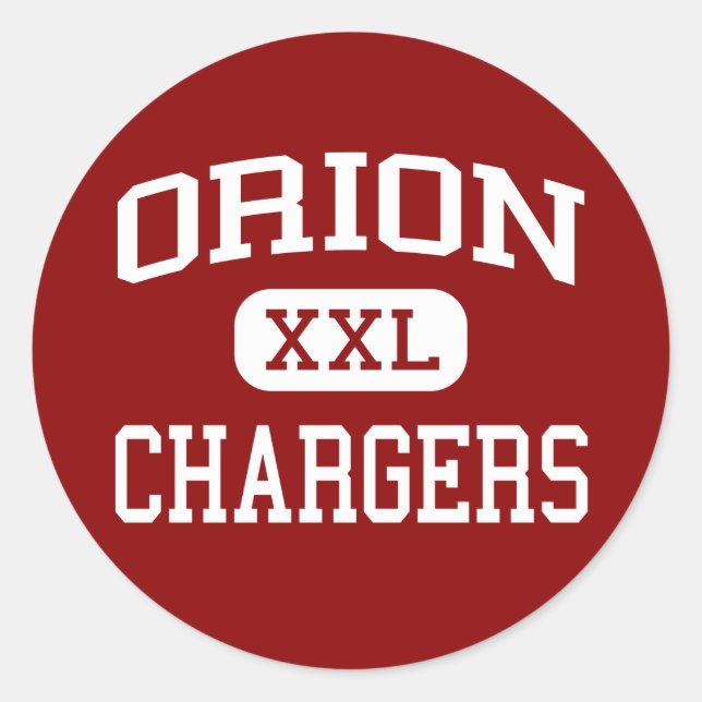 Sticker Rond Orion - Chargeurs - Lycée - Orion Illinois (Devant)