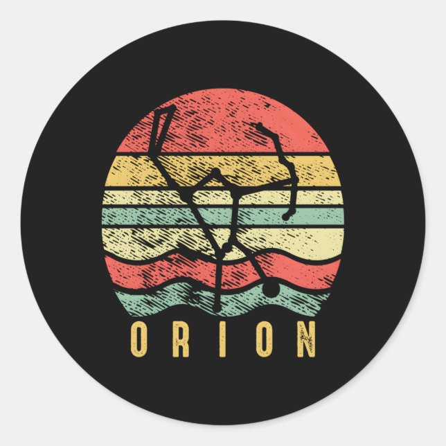 Sticker Rond Orion Star Constellation Orion Starseed (Devant)