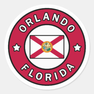 Sticker Rond Orlando la Floride