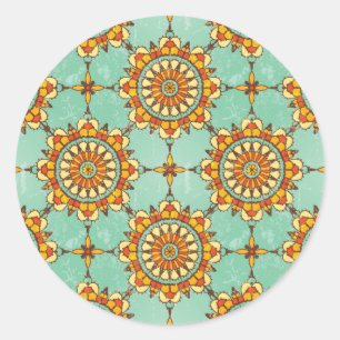 Sticker Rond Ornamental