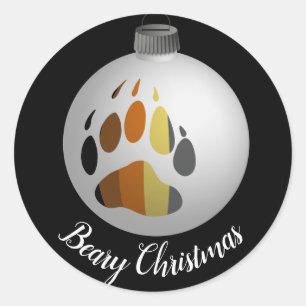 Sticker Rond Ornement de la patte d'ours