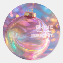Ornement de Noël holographique
