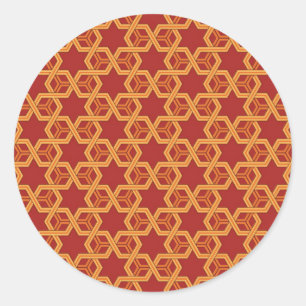 Sticker Rond Ornement géométrique élégant