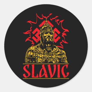 Sticker Rond Ornement slave païen Ukraine ancienne Russie mytho