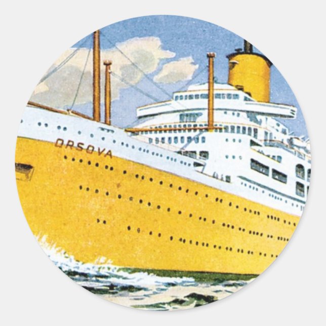 Sticker Rond Orsova de la ligne Orient (Devant)