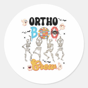 Sticker Rond Ortho Orthopédique Halloween Boo Crew