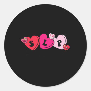 Sticker Rond Orthophoniste Saint-Valentin