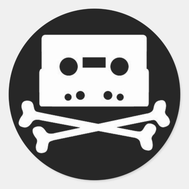 Sticker Rond os-n-bandes (Devant)