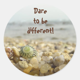 Sticker Rond Oser être différent