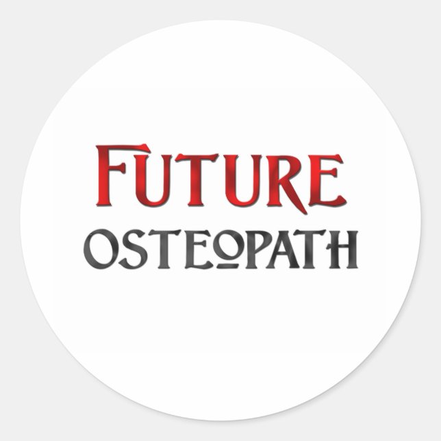 Sticker Rond Osteopath futur (Devant)