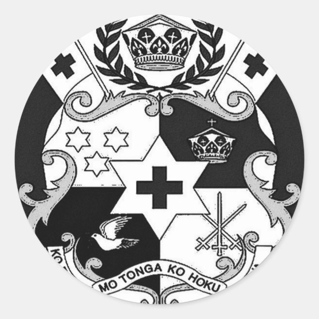 Sticker Rond Otua Mo Tonga Productionz (Devant)