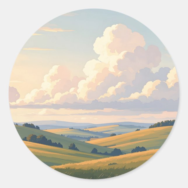 Sticker Rond Où la terre respire -  (Devant)