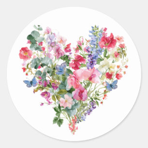 Sticker Rond Où poussent les fleurs sauvages   Merci